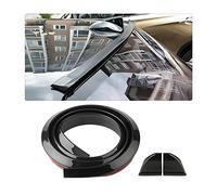 JNNJ Alerón Trasero de Goma Impermeable, Alerón del Techo del Coche Tiras de Labios, Etiqueta Engomada del Labio Trasero del Tronco, Suave Pegatina de Labios Barra de Tira Universal(Negro-Brillante)