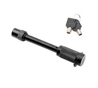 JNNJ Auto Anti-Cerradura de Acoplador de Remolque Pestillo Kit Equipo, Candado Receptor Enganche para Remolque, Pasador Antirrobo Enganche Metal Duradero Resistente, Tamaño Universal(Negro)