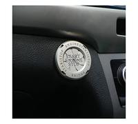JNNJ Auto Start Stop Button Cover Universal Motors Encendido Cubierta Decorativa Botón Pulsador MANuell, Plata