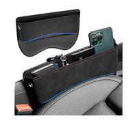 JNNJ Bolsillo Lateral de La Consola de Cuero PU, Universal Organizador Del Coche Para El Relleno Del Hueco Del Asiento Delantero, Multi-función Auto Asiento Gap Bolsillo de Almacenamiento