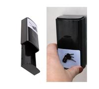 JNNJ Caja Llaves Al Aire Libre, Caja Llaves Magnética, Portallaves Magnético Debajo Coche, Estuche Magnético Oculto Para Llaves, Caja Magnética Para Llave Esconder Las Llave, Adapta Coches(Negro)