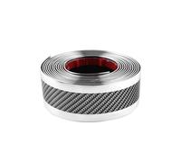 JNNJ Cinta Protección Parachoques, Cinta Protectora Coches con Motivo Fibra Carbono, Protector Parachoques Universal para La Placa Umbral del Borde Trasero, para El Maletero, Parachoques(3m)