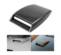 JNNJ Cubierta De Entrada Flujo Aire Del Automóvil, Cubierta Protectora Para Rejilla Entrada Aire Del Coche, Toma De Aire Decorativa Para El Capó Del Coche, Universal Car Air Flow Capó(Fibra-Carbono)
