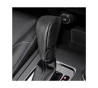 JNNJ Cubierta De Perilla Cambio, Protector Cubierta Perilla Palanca Cambio Coche Cuero, Protector Palanca Cambios Antideslizante, Conjunto Accesorios Universale Para Coche Protectora(Negro)