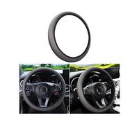 JNNJ Cubre Volante Elástico, Protector De Volante De Poliéster a Rayas Antideslizante Sin Anillo Interior, Cubre-Volante con Banda Elástica Antideslizante para Deportes Tamaño Universal(Gris)