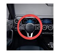 JNNJ Cubrevolante De Silicona, Funda Volante Coche Transpirable Antideslizante, Cubierta De Auto del Volante del Coche De Silicona, Protector Volante Voche Compatible con Car Truck(Rojo)