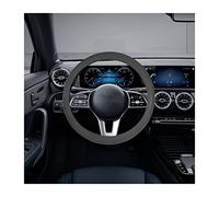 JNNJ Cubrevolante De Silicona, Funda Volante Coche Transpirable Antideslizante, Cubierta De Auto del Volante del Coche De Silicona, Protector Volante Voche Compatible con Car Truck(Negro)