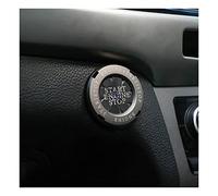 JNNJ Decoración Cubierta de Botón de Arranque para Coche, Botón de parada del Coche Cubierta Protectora, Universal Cubierta de Aleación de Zinc de Antiarañazos de Botón para Coches(Titanio-Negro)