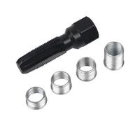 JNNJ Herramientas De Roscado De Bujías, Juego Reparación De Roscas Bujías, Kit Rosca Reparación Reenroscado Acero Al Carbono Bujía, Macho Reenroscado Inserciones Bujía para Reparación Roscas