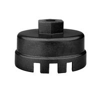 JNNJ Llave Para Tapón De Filtro De Aceite, Herramienta Vaso Extractor Tipo Tapa, Llave De Aluminio, Herramienta Del Cambio Aceites Coche (Negro)