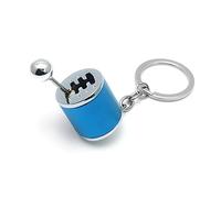 JNNJ Llavero 6 Velocidades Gadgets, Aleación de Zinc Coches Shifter Gear Modelo Llavero, Llavero de Metal Creativo Accesorios, Mini Piezas de Coche, Accesorios para Coche Universal(Azul)