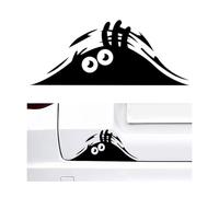 JNNJ Pegatinas Coche Exterior para Coche, Adhesivos Coches Dibujos Animados, Pegatinas-Coches, Pegatinas Diseño De Monstruo Car, Pegatina Adhesiva Coches Monster Eyes Car Sticker Decal(Negro3)