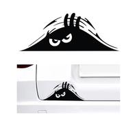 JNNJ Pegatinas Coche Exterior para Coche, Adhesivos Coches Dibujos Animados, Pegatinas-Coches, Pegatinas Diseño De Monstruo Car, Pegatina Adhesiva Coches Monster Eyes Car Sticker Decal(Negro2)