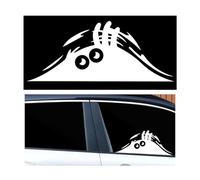 JNNJ Pegatinas Coche Exterior para Coche, Adhesivos Coches Dibujos Animados, Pegatinas-Coches, Pegatinas Diseño De Monstruo Car, Pegatina Adhesiva Coches Monster Eyes Car Sticker Decal(Blanco)