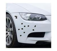 JNNJ Pegatinas de Simulación de Agujero de Bala, Calcomanías de Falsas de Disparos de Pistola, 3D Pegatinas Universal para Coche Camiones Motos, Personalidad Creativa Calcomanías para Auto (R458-1)