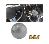 JNNJ Pomo Palanca de Cambios de Engranaje Coche, 4 5 6 Velocidad Perilla de Cambio del Automóvil Cabeza Forma Bola Redonda, Universal Automóvil Camión Motorsport Palanca Cambio Manual(Gris)