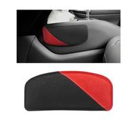 JNNJ Rodillera de Cuero Coche, Reposabrazos Suave para Puerta de Coche, Almohadilla Soporte para Piernas y Rodillas para Asiento de Auto, Rodilleras Universales para El Lado del Conductor(Rojo)