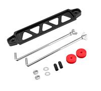 JNNJ Soporte Aluminio Para Bateria Coche, Soporte Montaje Batería Universal Aleación Aluminio, Soporte Aluminio Anodizado Para Baterías Automóviles, Para Correa Amarre Batería Del Coche(Negro)
