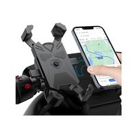 JNNJ soporte de teléfono universal para manillar de bicicleta y motocicleta con rotación 360°, puerta de teléfono para motocicleta y scooter