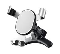 JNNJ Soporte para Teléfono De Coche, Soporte De Teléfono para El Ventilador De Aire del Coche, Soporte para Teléfonos Coche Robusto, Soportes Teléfono Liberación Rápida con Ganchos Metal(Plata)