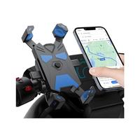 JNNJ soporte para teléfono de motocicleta, manillar universal con rotación 360°, puerta de teléfono, scooter, accesorio para manillar y espejo retrovisor