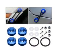 JNNJ Sujetador Tornillo para Parachoque Automóvil, Kit Sujetador Liberación Rápida Parachoques Universal, Kit Cierre Liberación Rápida para Parachoques Coche, Bahía Motor Perno Sujetador(Azul)