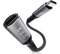 Jnoheefye Cable de extensión USB-C, transferencia de datos de 10 Gbps, carga rápida de 100 W, soporte de vídeo 4K, compatible con MacBook Air M2 Pro, iPad Pro, iPhone 16 Series y más