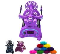JNPGVTCD Kit de Rotor de Gasa eléctrica, Rueda giratoria para Hilo para el hogar, con Pantalla de números, Interruptor de pie, 3 Ejes de Alambre, máquinas de Enrollado de Hilo pequeñas, AVA