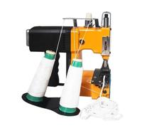 JNPGVTCD Máquina de Cierre de Bolsas portátil, máquina de Coser eléctrica de Doble línea, Embalaje automático, Industria Textil doméstica, Mini selladora de Tejidos.