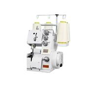 JNPGVTCD Máquina de Coser doméstica eléctrica de Escritorio, overlock, pequeña, de Cuatro Hilos, con encuadernación de Bordes (cuarta línea Blanca)