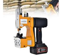JNPGVTCD Máquina de Coser portátil, máquina de Coser eléctrica, selladora de Bolsas Tejidas con batería de Gran Capacidad de 36 V, para Sacos de Piel de Serpiente, 2 baterías