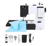 JNPGVTCD Mini máquina de Coser portátil con prensatelas reemplazable, 38 Puntadas, botón de Inicio para overlock, eléctrica, con Pedal y Mesa fácil de Usar.