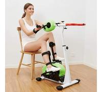 JNPGVTCD Pedal eléctrico portátil, Mini Ejercicio portátil Stepper Rehabilitation, ejercitador motorizado de piernas y Brazos con Monitor LCD, Ejercicio para Personas Mayo