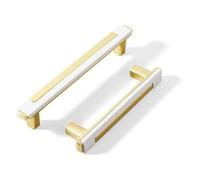 JNRFTY 4 Piezas Tiradores Cocina Tiradores Cajones de Aleación de zinc Moderna Dorado Tirador Puerta Armario Espaciado de Agujeros de 96MM