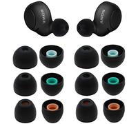 JNSA - Almohadillas de silicona de repuesto para auriculares Sony WF WI MDR Series compatibles con auriculares intraurales Sony WF-1000XM4 WF-SP800N WF-1000XM3 MDR-XB50AP WI-C310 C200, S/M/L, 6 pares,