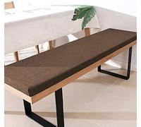 JNTFNE Cojín de banco prémium de 180 x 45 cm con lazos de 3 cm de grosor, ideal para patio, comedor, banco, mecedora, ventana de bahía, cómoda solución de asiento para exteriores e interiores