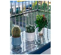 JNTFNE Láminas de policarbonato Perforadas con Agujeros de 10 mm, Paneles de Malla de plástico Ligeros, Almohadillas Decorativas Impermeables para Ventanas, Pantalla de PC Transparente (30x100cm)