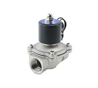 JNURGWLYH DN15 DN20 DN25 1/2 "3/4" 1 "válvula solenoide de Acero Inoxidable Normalmente Cerrada AC220V DC12V DC24V Accesorios de tubería for Agua Aceite Aire(Ac220v,DN20)