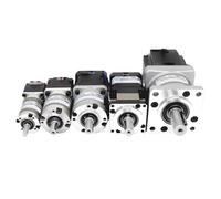 JNURGWLYH Minimotor Paso a Paso híbrido bifásico de 4 Hilos con Control numérico computarizado, Nema8 11 14 17 23 24, Alta torsión, 0,1-32 NM(Ratio 30,Nema23 57X55mm)