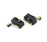 JNURGWLYH Piezas de Repuesto Interruptor de límite 2 unids/Lote Negro SS-5GL2 Interruptor de límite Microinterruptor Bisagra Palanca de Rodillo SPDT 3Pin Subminiatura Básico