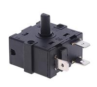 JNURGWLYH Piezas de Repuesto Micro Interruptor Calentador eléctrico de habitación 3 Pines 5 Pines Selector de Interruptor Giratorio AC 250 V 16 A(3 Pin)