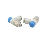 JNVFTCUX Controlador de Velocidad Serie AS con conexión un Toque, válvula Mariposa y Conector neumático AS1211F, AS2211F 3211F, 10 Unidades por Lote(AS3211F-03-10SA)