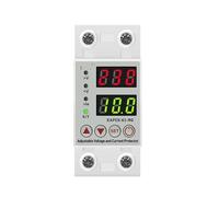 JNVFTCUX Dispositivo de protección contra sobretensión y subtensión Ajustable riel CA 40 A 63 A 230 V Relé sobrecorriente Límite(40a,Voltage Current G)