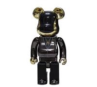 JNVHFGT 1000% Oso violento Bloques de construcción Oso 70 cm/27,6 Pulgadas Figurines Hecho a Mano Coleccionable Juguete for Regalo decoración de Moda Vitrina Escultura Estatua(Gold)