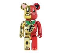 JNVHFGT Figurines, Bloques de construcción Oso Gato Bicolor - figurita Hecha a Mano Coleccionable Juguete for Regalo decoración de Moda(Gold-Red,70cm)