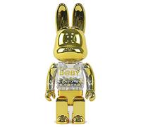 JNVHFGT Oso violento Bloques de construcción Oso, 28 cm/11 Pulgadas Figurines 400 ％ estatuilla de Orejas de Conejo electrochapadas Modelo de Juguete for Regalo Ornamento de Moda(Gold Silver)