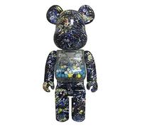 JNVHFGT Oso violento Bloques de construcción Oso, 400% Figurines Estatuilla Hecha a Mano entintada Decoración del hogar/Oficina Un Regalo for los Amantes del Juguete Estatua de Escultura de Moda