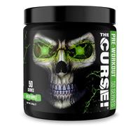 JNX Sports The Curse! Pre-Workout Powder - Green Apple, 250g | Energy, Focus & Endurance Booster | Beta-Alanine, Creatine, L-Citrulline, Caffeine
