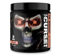 JNX Sports The Curse! Pre-Workout Powder - Peach Rings, 250g | Energy, Focus & Endurance Booster | Beta-Alanine, Creatine, L-Citrulline, Caffeine