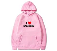 JNYEHSUI Sudadera con Capucha Chicos Oversize Suelta Moda Amantes Streetwear Casual Estilo Hip Hop Sudadera con Capucha Cantante Sombr Imprimir Patrones Manga Larga-Pink||l